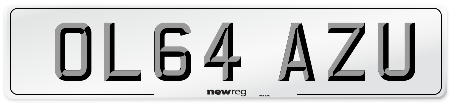 OL64 AZU Number Plate from New Reg